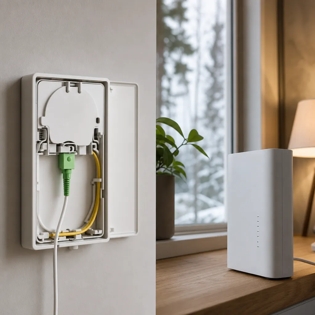 Jämförelse mellan fiberkabel och 5G-router för hemmabredband